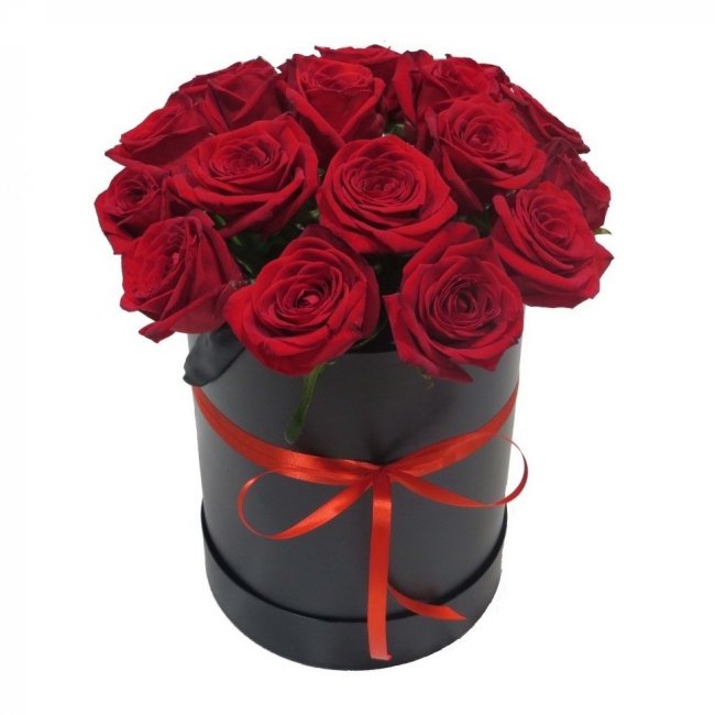 Букет цветов "Траурная шляпная коробка" Букет цветов "Траурная шляпная коробка"